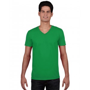 Gildan SoftStyle férfi V-nyakú póló, Irish Green, L