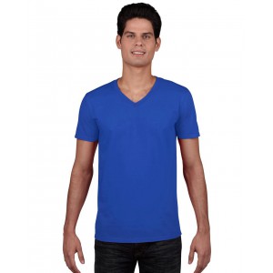 Gildan SoftStyle férfi V-nyakú póló, Royal, XL