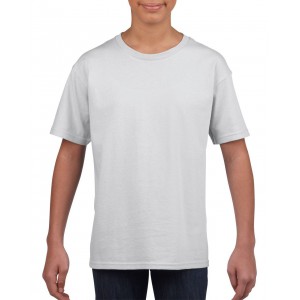 Gildan SoftStyle gyerekpóló, White, XS