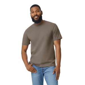 Gildan Softstyle Midweight férfi póló, Brown Savana, L