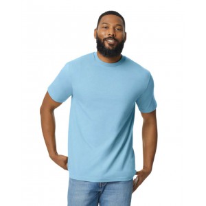 Gildan Softstyle Midweight férfi póló, Light Blue, S