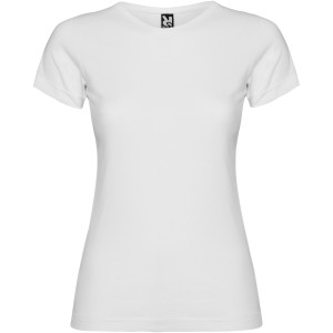 Roly Jamaica női pamutpóló, White, 2XL