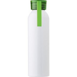 Alumínium palack, 650 ml, fehér/lime