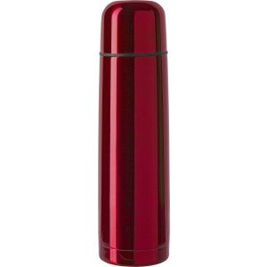 Duplafalú acél termosz, 500 ml, piros