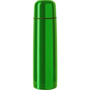 Duplafalú acél termosz, 500 ml, zöld