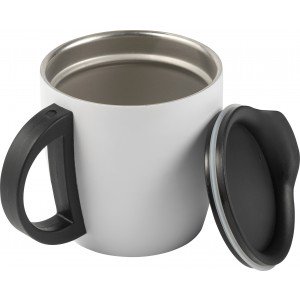 Duplafalú bögre, 350 ml, fehér