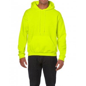 Gildan Heavy Blend kapucnis pulóver, Safety Green, 4XL