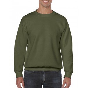 Gildan Heavy Blend pulóver, Military Green, S