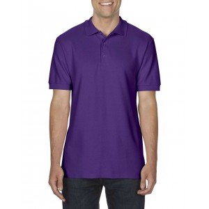 Gildan Premium férfi duplapiké póló, Purple, XL