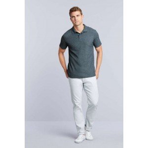 Gildan SoftStyle férfi piképóló, Bright Salmon, S