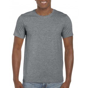 Gildan SoftStyle férfi póló, Graphite Heather, 2XL