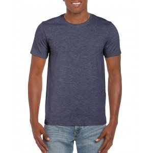 Gildan SoftStyle férfi póló, Heather Navy, XL