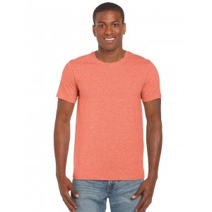 Gildan SoftStyle férfi póló, Heather Orange, XL