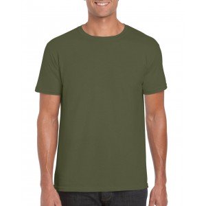 Gildan SoftStyle férfi póló, Military Green, XL
