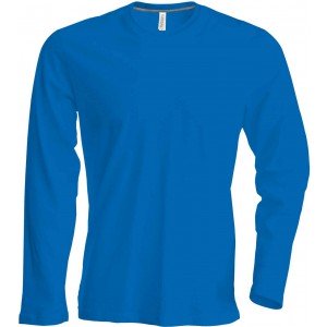 Kariban férfi hosszúujjú póló, Light Royal Blue, L