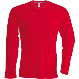 Kariban férfi hosszúujjú póló, Red, 3XL