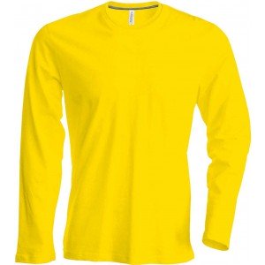 Kariban férfi hosszúujjú póló, Yellow, XL