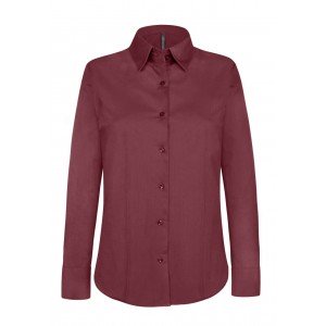 Kariban hosszúujjú blúz, Wine, XL