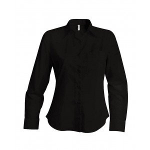 Kariban Jessica hosszúujjú blúz, Brown, 3XL