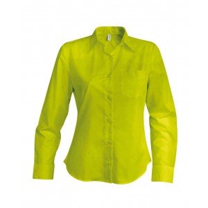Kariban Jessica hosszúujjú blúz, Burnt Lime, 4XL