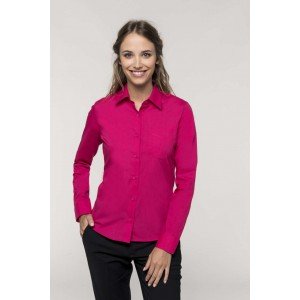 Kariban Jessica hosszúujjú blúz, Light Khaki, 2XL