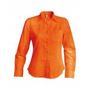 Kariban Jessica hosszúujjú blúz, Orange, XL