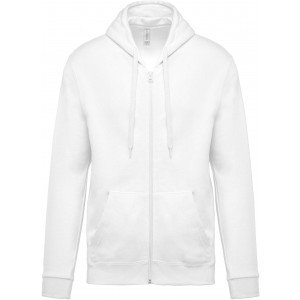 Kariban Kapucnis, cipzáros pulóver, White, 3XL