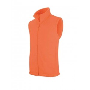 Kariban Luca férfi polár mellény, Fluorescent Orange, 4XL