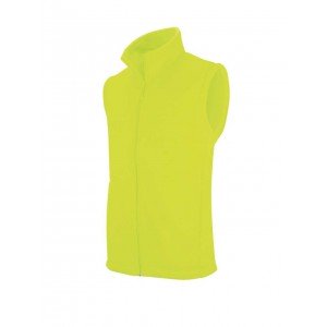 Kariban Luca férfi polár mellény, Fluorescent Yellow, 4XL