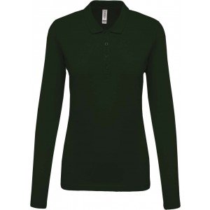 Kariban Női hosszúujjú piké póló, Forest Green, 2XL