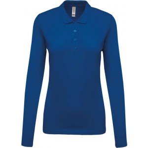 Kariban Női hosszúujjú piké póló, Light Royal Blue, L