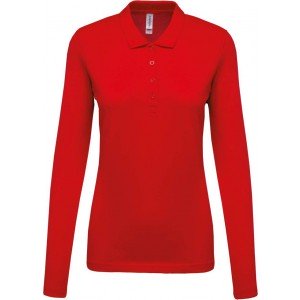 Kariban Női hosszúujjú piké póló, Red, 3XL