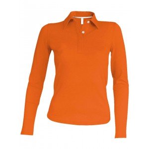 Kariban női hosszúujjú piképóló, Orange, 2XL