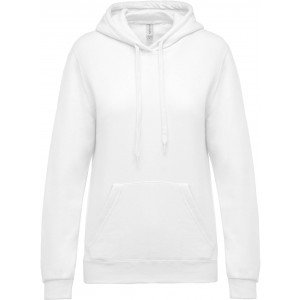 Kariban női kapucnis pulóver, White, L