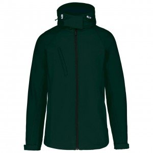 Kariban női kapucnis softshell dzseki, Bottle Green, XL