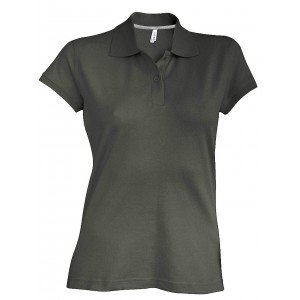 Kariban női Piké póló, Dark Khaki, 2XL