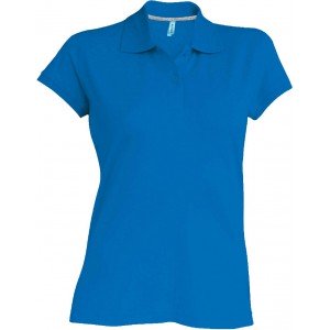Kariban női Piké póló, Light Royal Blue, 3XL