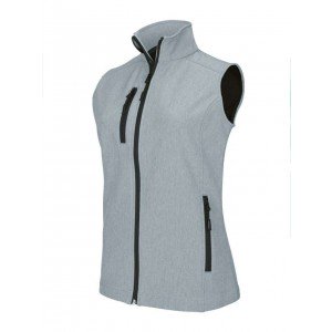 Kariban női softshell mellény, Marl Grey, 2XL