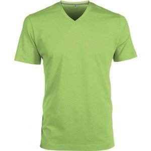 Kariban V-nyakú férfipóló, Lime, XL