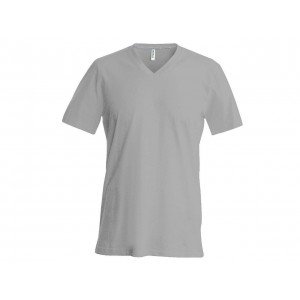 Kariban V-nyakú férfipóló, Oxford Grey, 2XL