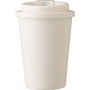 Kávéspohár csavaros fedéllel, 350 ml, bézs