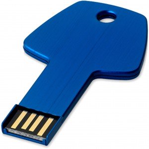 Kulcs pendrive, sötétkék, 16GB (raktári)