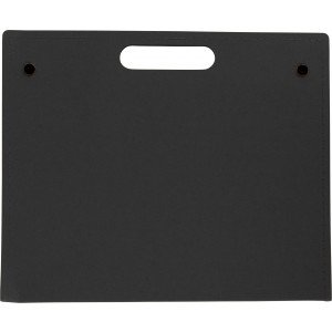 Mappa füzettel, jelölőkkel, fekete