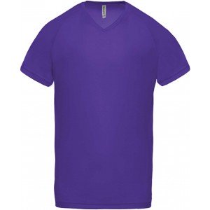 ProAct Férfi V-nyakú sportpóló, Violet, XL