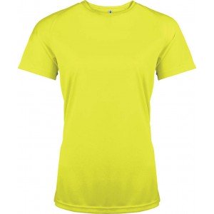 ProAct női sportpóló, Fluorescent Yellow, L