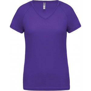 ProAct Női V-nyakú sportpóló, Violet, 2XL