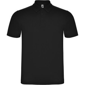 Roly Austral uniszex pamutpóló, Solid black, 3XL