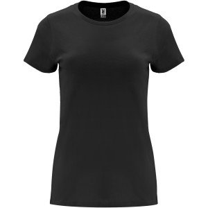 Roly Capri női pamutpóló, Solid black, 3XL