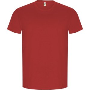 Roly Golden organikus pamut férfi póló, Red, M