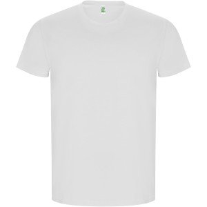Roly Golden organikus pamut férfi póló, White, 3XL